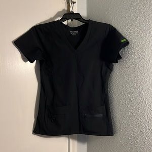 Black med couture activate scrub set